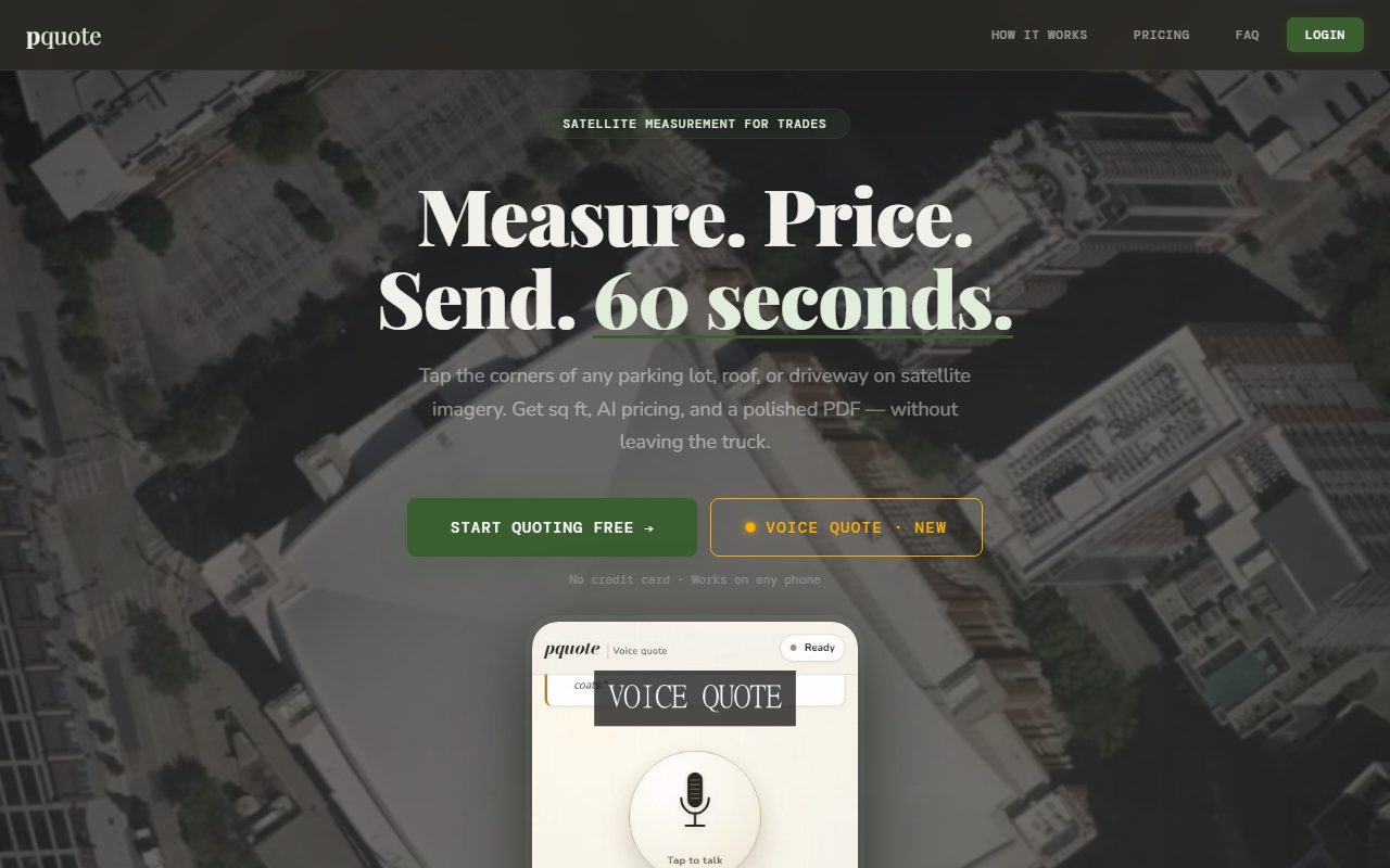 pquote.ai site preview