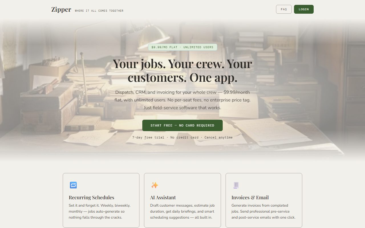 pzip.ai site preview